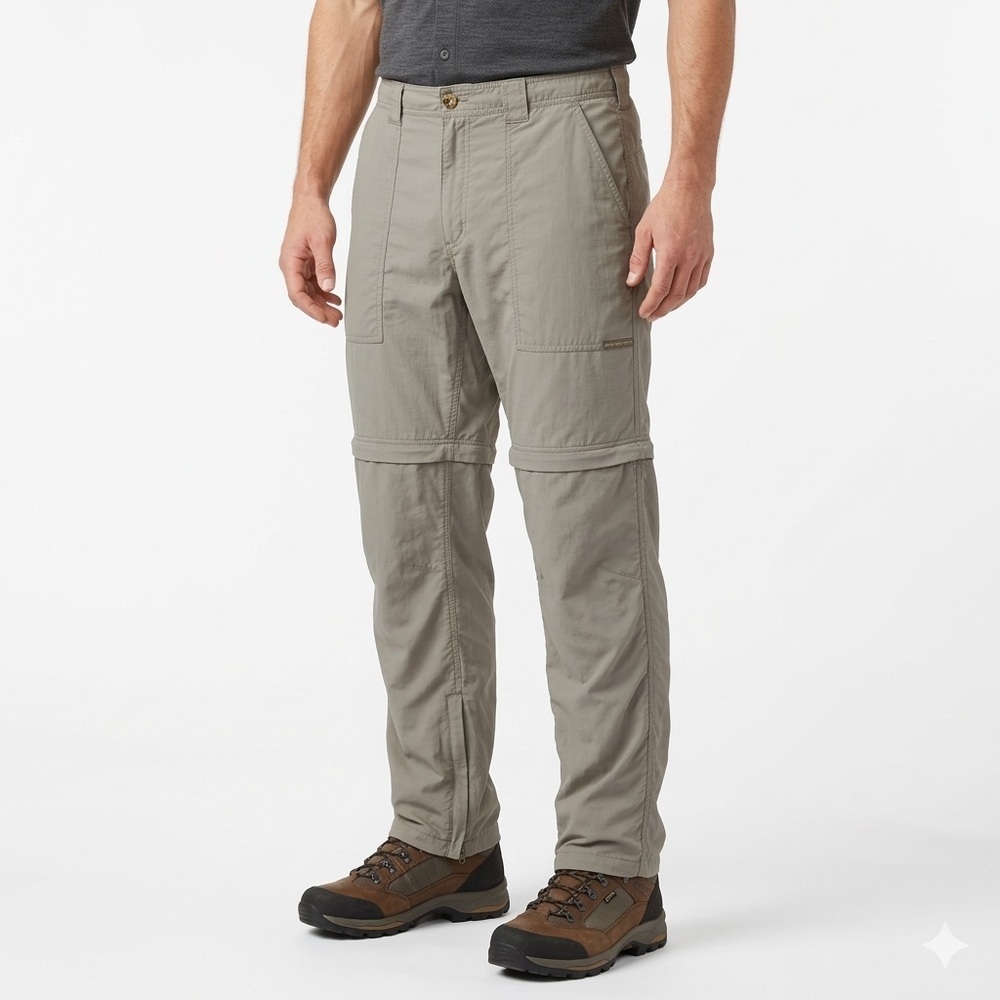 ExOfficio Men’s Buzz Off Convertible Hiking Pants Insect Shield Nylon L
